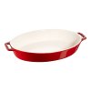 Kepimo indas 36 cm, raudonos spalvos, keramikinis, Staub