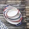 Kepimo indas 17 cm, mėlynos spalvos, keramikinis, Staub