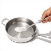 Perforuotas šaukštas STEEL 32 cm, sidabro spalvos, nerūdijantis plienas, OXO