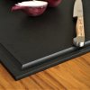 Pjaustymo lentelė ALLBLACK 40 x 25 cm, su grioveliais, richlito laminatas, Jack & Lucy