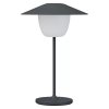 Nešiojamas stalinis šviestuvas ANI MINI 21 cm, LED, magneto pilkumo, aliuminis, Blomus
