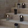 Nešiojamas stalinis šviestuvas IRIS 18 cm, LED, metalo spalvos, aliuminis, Blomus
