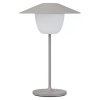 Nešiojamas stalinis šviestuvas ANI MINI 21 cm, LED, pilkos spalvos, aliuminis, Blomus