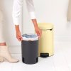 Šiukšliadėžė su pedalu NEWICON 12 l, geltonos spalvos, plienas, Brabantia