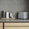 Virtuvinis produktų laikymo stiklainis EMMA 0,7 l, pilkos spalvos, akmens masė, Stelton