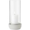 Pietų žvakės laikiklis HURRICANE 24 cm, smėlio spalvos, keramika, Stelton