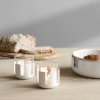 Arbatinės žvakutės padėkliukas LUNA 7 cm, švelniai baltos spalvos, nerūdijantis plienas / stiklas, Stelton