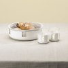 Arbatinės žvakutės padėkliukas LUNA 7 cm, švelniai baltos spalvos, nerūdijantis plienas / stiklas, Stelton