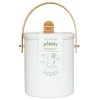 Kompostinė NBA193 4,5 l, baltos spalvos, plienas / bambukas, Pebby