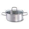 Žemas troškintuvas VISEO 20 cm, sidabro spalvos, nerūdijantis plienas, Fissler