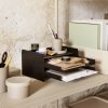 Rašomojo stalo organizatorius 2X2 28 cm, juoda, geležis, tvirta LIVING