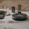 Vyno grafinas RIPPLE 1,7 l, pilka, stiklas, ferm LIVING