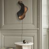 sieninė lempa OYSTER 60 cm, juoda, aliuminis, tvirta LIVING