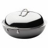 Wok keptuvė indukcinei kaitlentei NANOBOND TITANIUM 36 cm, 4,7 l, nerūdijantis plienas, Hestan