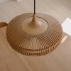 Lempos gaubtas CLAVA DINE 43 cm, natūralus, mediena, Umage