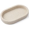 215549 dekorativni podnos 25 cm oval bila piskovec humdakin