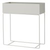 216935 6 kvetinac plant box 60 cm svetle seda zelezo ferm living