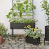 218099 2 kvetinac simply grow 40 x 22 cm cerna ocel eva solo