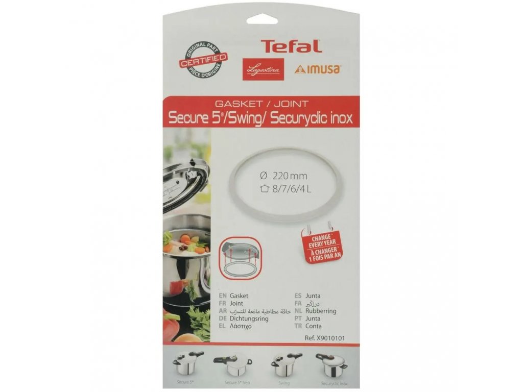 Joint X9010101 pour autocuiseurs SECURE5 NEO, Tefal 