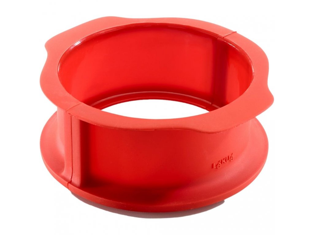 Moule rond 15 cm, rouge, silicone, Lékué 