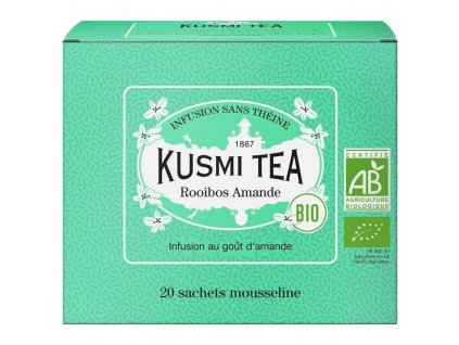 Rooibos tēja AMANDE, 20 muslīna maisiņi, Kusmi Tea