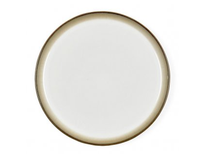 Deserta šķīvis 21 cm, pelēks/krēmkrāsas, Bitz