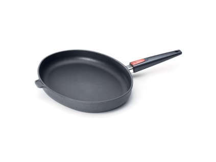 Zivju panna TITANIUM NOWO 38 x 28 cm, indukcijas, noņemams rokturis, WOLL