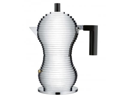 Plīts espresso kafijas automāts PULCINA 150 ml, melns, Alessi