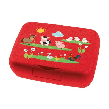 Bērnu pārtikas kastīte CANDY L FARM, sarkana, Koziol
