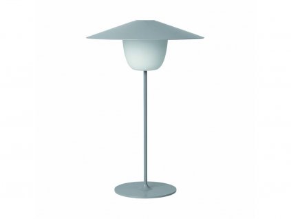 Pārnēsājama galda lampa ANI L 49 cm, LED, silti pelēka, Blomus