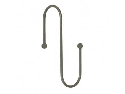 Mēteļu pakaramais CURL S 26 cm, tumši pelēks, Blomus