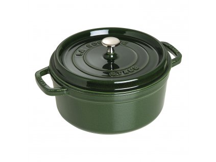 Zemais katls 26 cm, apaļš, zaļš, čuguns, Staub