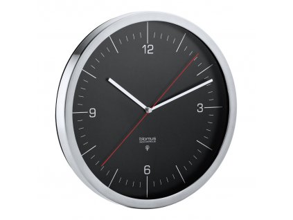 Radio vadāms sienas pulkstenis RONO ⌀ 24 cm, melns, Blomus