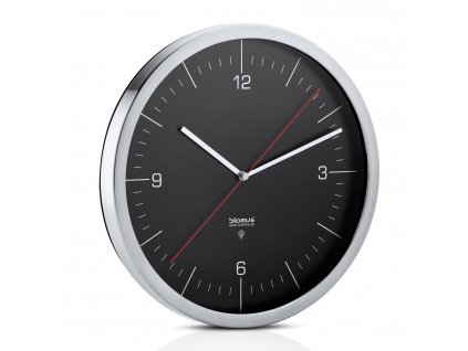 Radio vadāms sienas pulkstenis CRONO L, ⌀ 30 cm, melns, Blomus