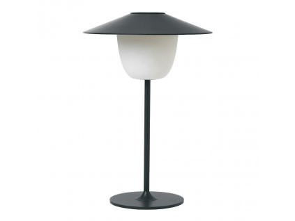 Pārnēsājama galda lampa ANI 33 cm, LED, tumši pelēka, Blomus