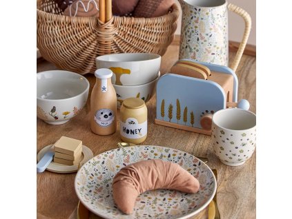 Spēļu tostera komplekts ADDA, 7 daļas, zils, Bloomingville