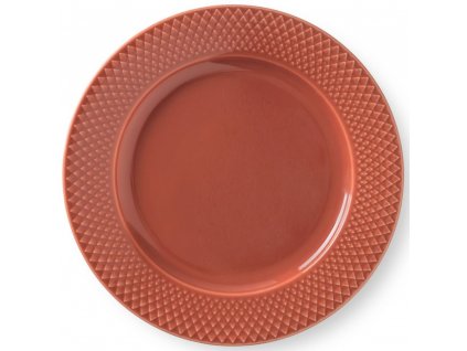 Deserta šķīvis RHOMBE 23 cm, sarkanbrūns, Lyngby