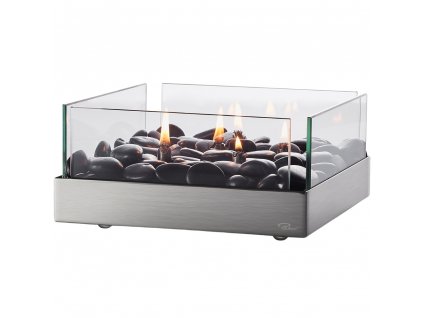 Eļļas lampa FIREPLACE 23 cm, sudraba krāsa, Philippi