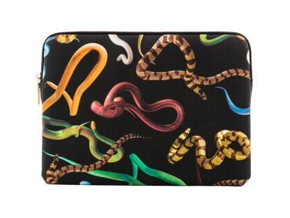 Datorsoma TOILETPAPER SNAKES 34,5 x 25 cm, melna, Seletti