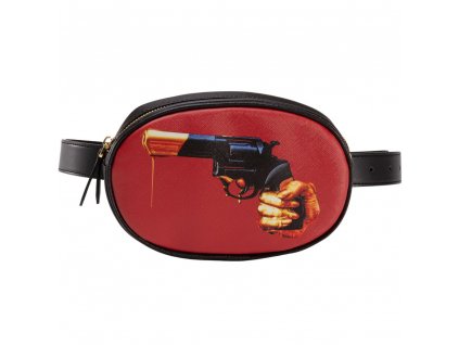 Gurnu somiņa TOILETPAPER REVOLVER 19 x 12 cm, melna, Seletti