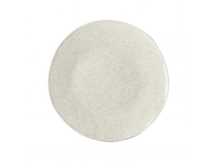 Pusdienu šķīvis MODERN CRACK 27 cm, bēšs, keramika, MIJ