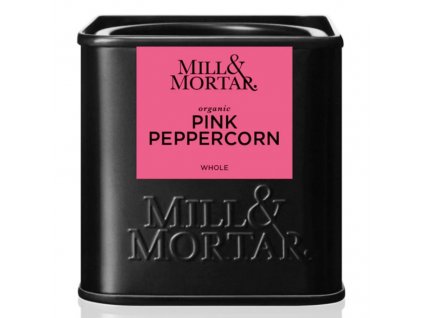 Bioloģiski audzēti rozā piparu graudiņi 25 g, veseli, Mill & Mortar