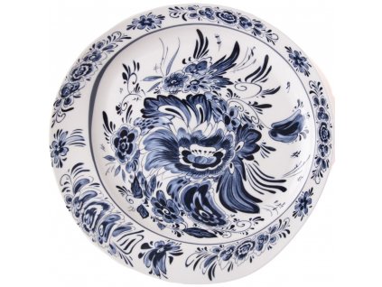 Pusdienu šķīvis DIESEL CLASSICS ON ACID HOLLANDIA FLOWERS 28 cm, zils, porcelāns, Seletti