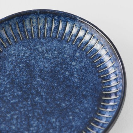 Mērces bļodiņa RIDGED INDIGO 20 ml, zila, keramika, MIJ