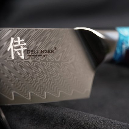Santoku nazis RESIN FUTURE 17 cm, zils, Dellinger