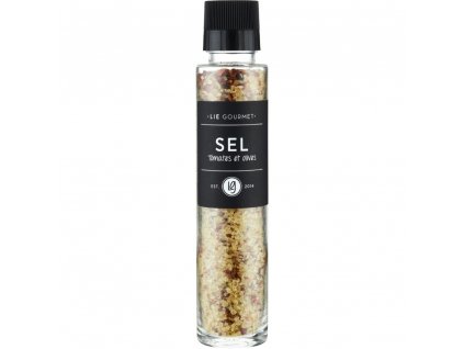 Sāls ar tomātiem un olīvām 255 g, ar dzirnaviņām, Lie Gourmet