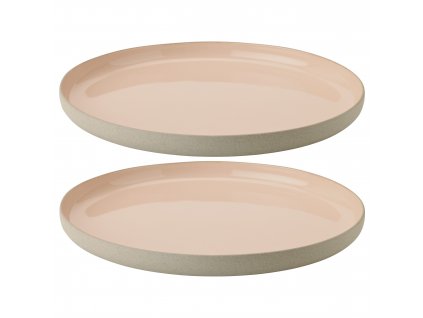 Pusdienu šķīvis EMMA 24 cm, 2 šķīvju komplekts, rozā, keramika, Stelton