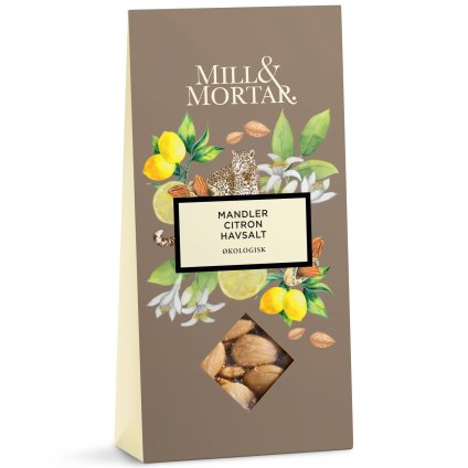 Organiskās mandeles GUARA 100 g, citrons/jūras sāls, Mill & Mortar