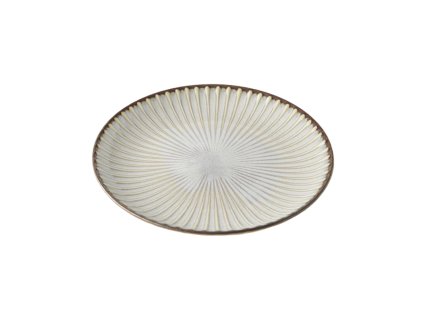Uzkodu šķīvis WHITE SENDAN 16 cm, balts, keramika, MIJ