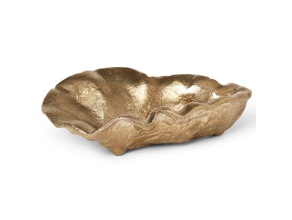 Sīkumu trauciņš OYSTER 10,5 cm, misiņš, stingrs LIVING